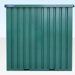 Flat Pack Container 2m in RAL6005 back
