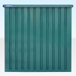 Flat Pack Container 4m in green rear side