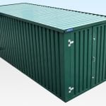 Portable Space XL 6m powder coated green storage container for sale UK