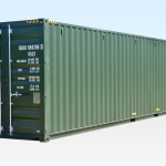 High Cube 40ft Shipping Container Green UK