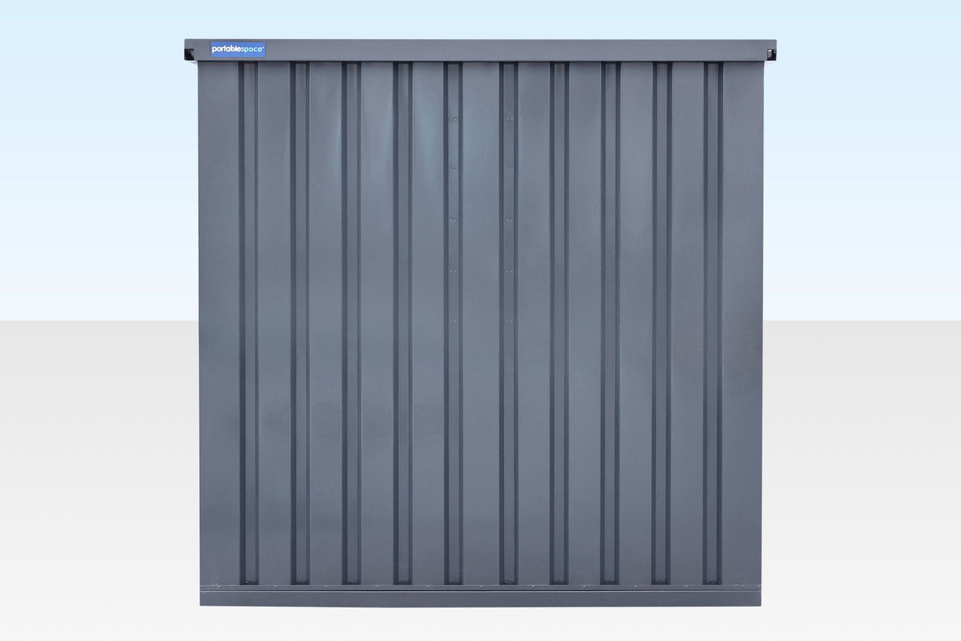 4m Flat Pack Storage Container - Powder Coated Grey - Image 3
